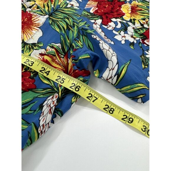 Daniel Cremieux Hawaiian Shirt Mens 2XL Tropical Leaves Hibiscus Vacation Travel - Picture 6 of 10
